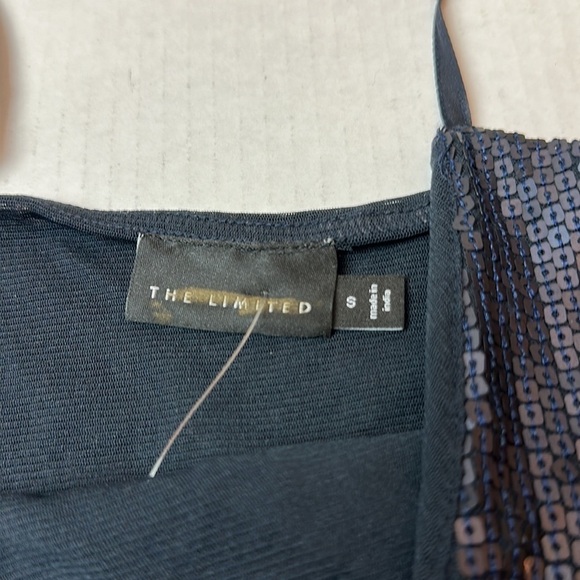 Sequin tank camisole top with mesh back - Picture 4 of 11